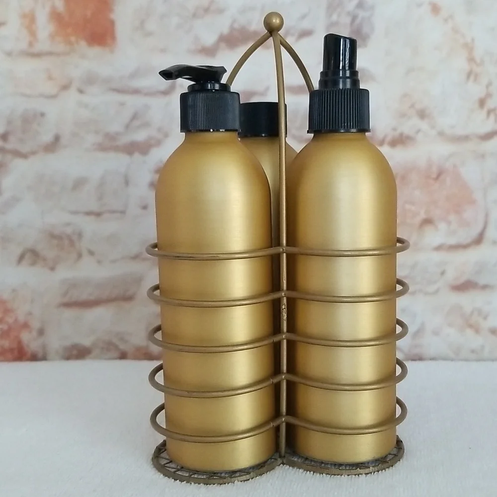 NWOT Bathroom Organizer Canister Storage Set (3)
